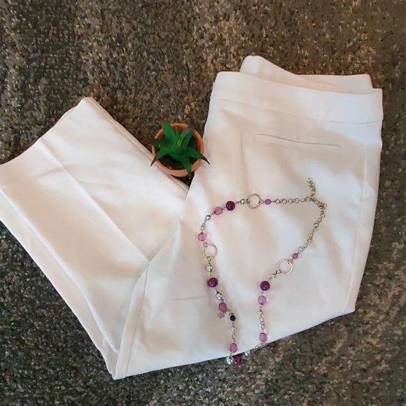 Chico's Pants - Chico's Fabuously Slimming White Capris